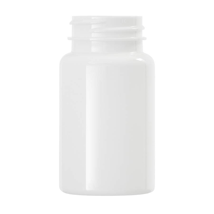 100ml White PET Packer with 38mm/400 Screw Neck
