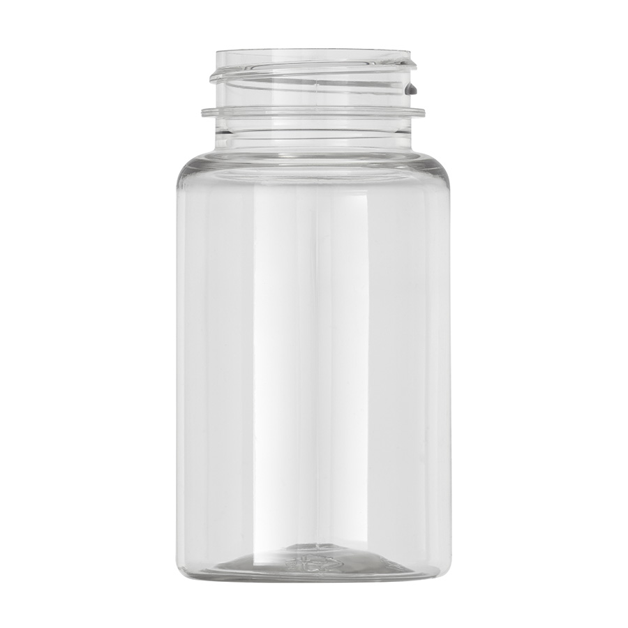 120ml Clear PET Packer with 38mm/400 Screw Neck, 19g