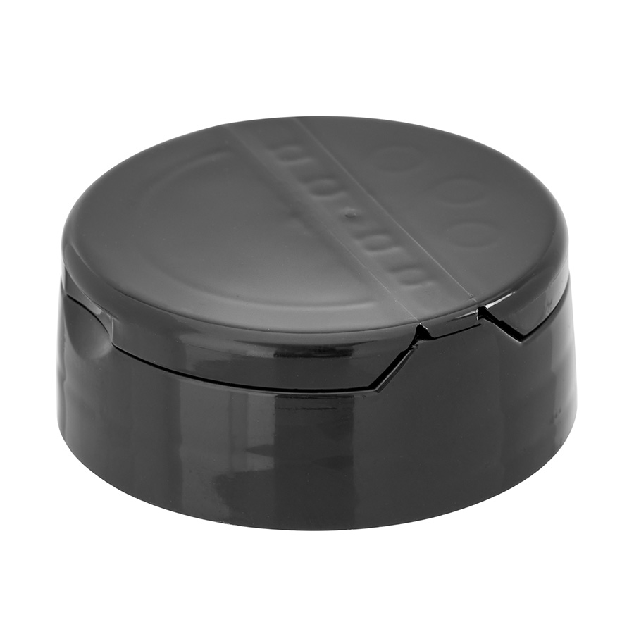 38mm/400 Black Smooth Pourer Sprinkler Cap with Induction Heat Seal Liner