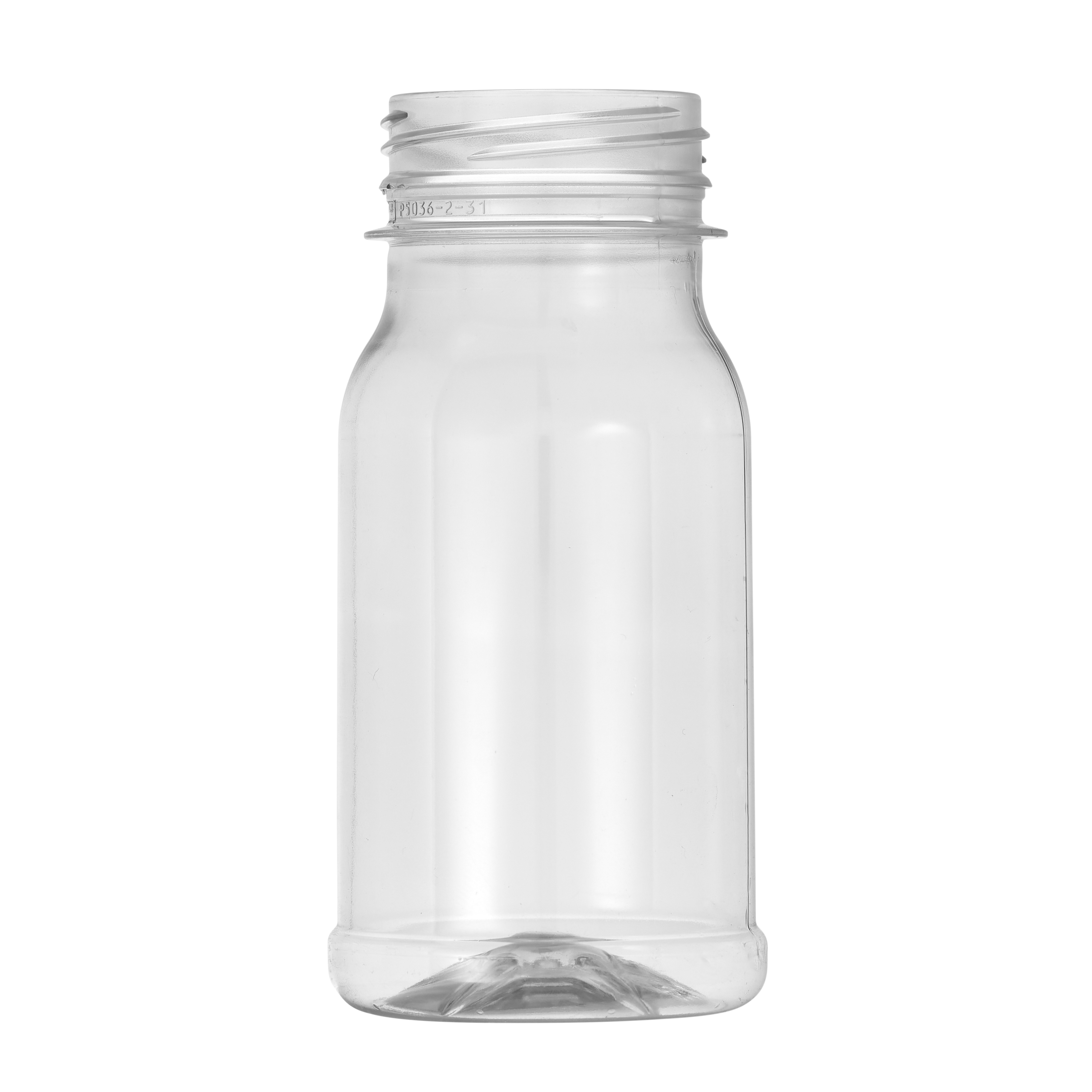 125ml NevBev Clear PET Bottle 38mm Tamper Evident Neck