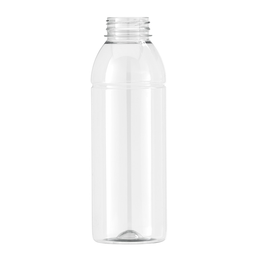 500ml Clear PET NevBev Bottle with 38mm 3-Start White TE Cap