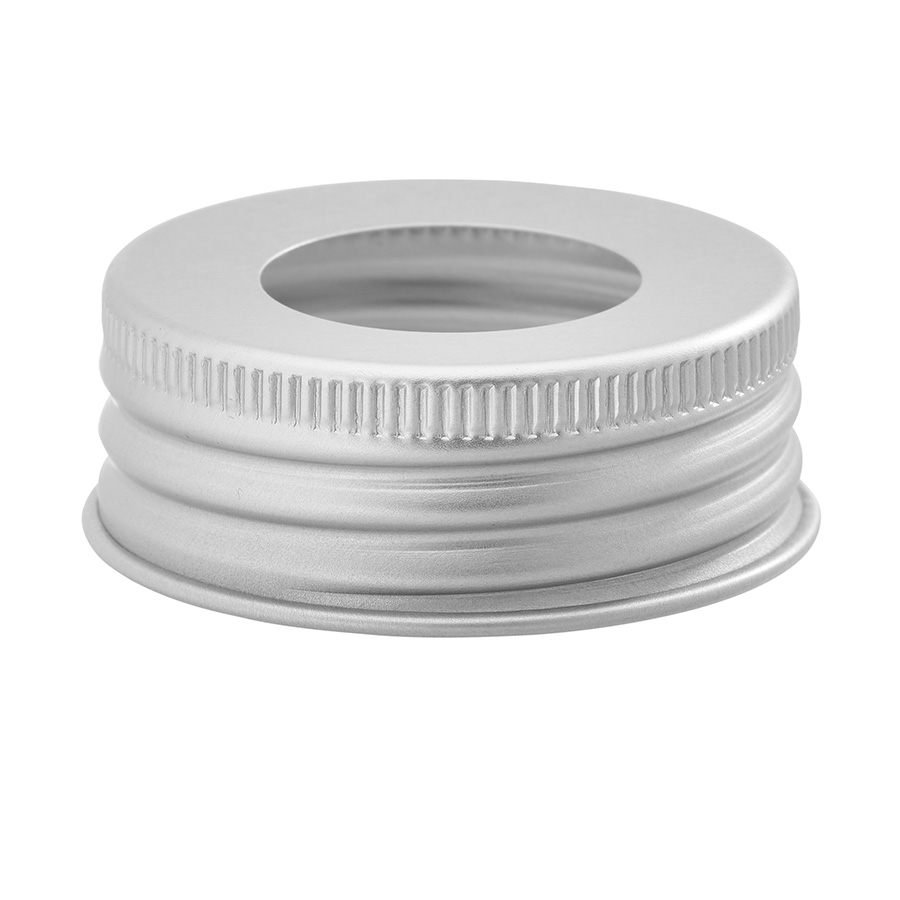 42mm Aluminium Cap Unlined and Pierced AUTOCLAVABLE