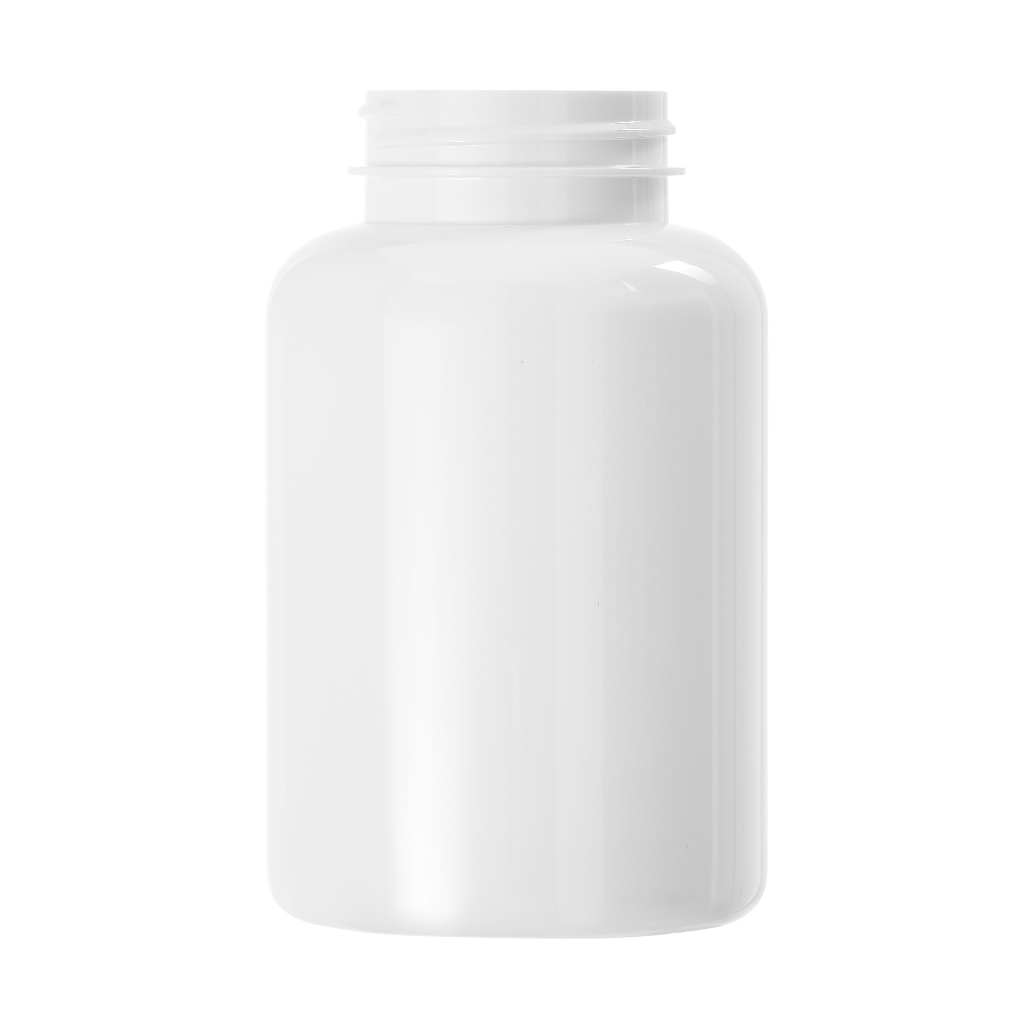 300ml White PET Packer 45mm Screw Neck