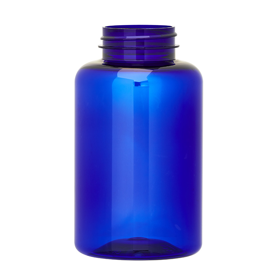 400ml Blue PET Packer 45mm Screw Neck