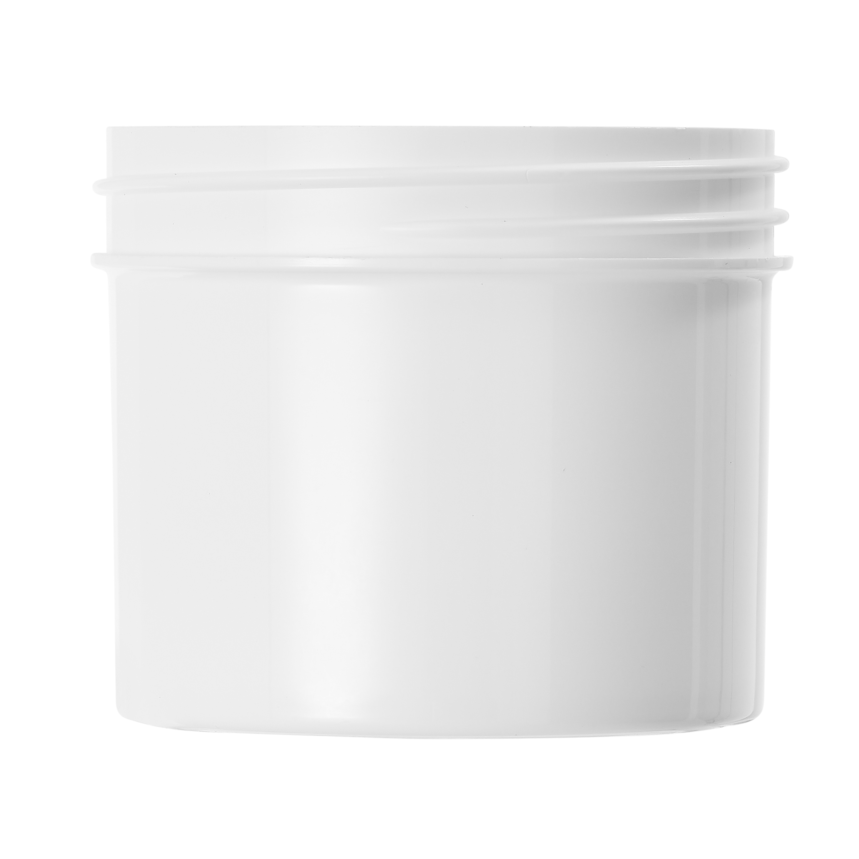 75ml White Polypropylene Regular Walled Simplicity Jar 58mm Screw Neck