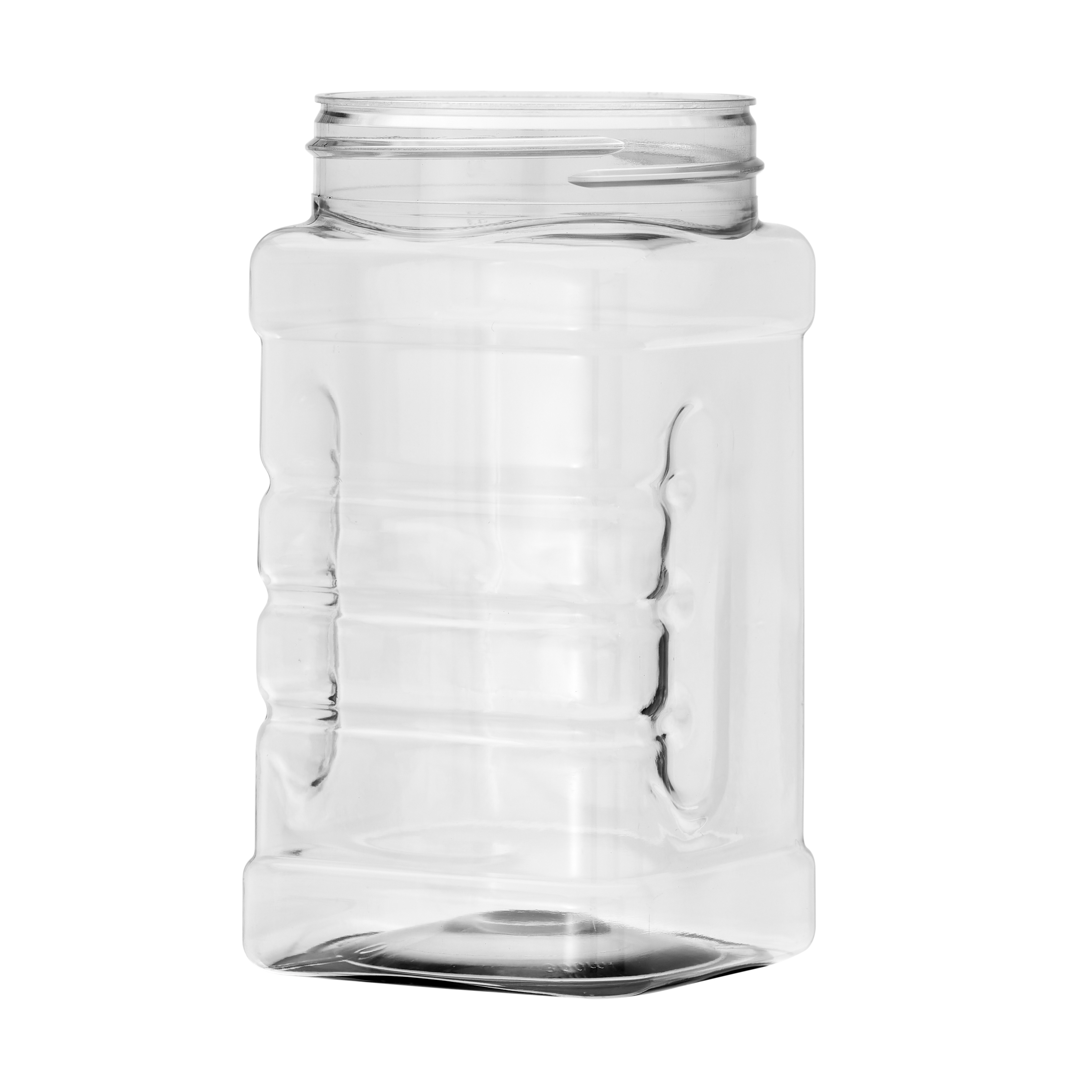 300ml PET Square Gripper Jar 63mm Screw Neck