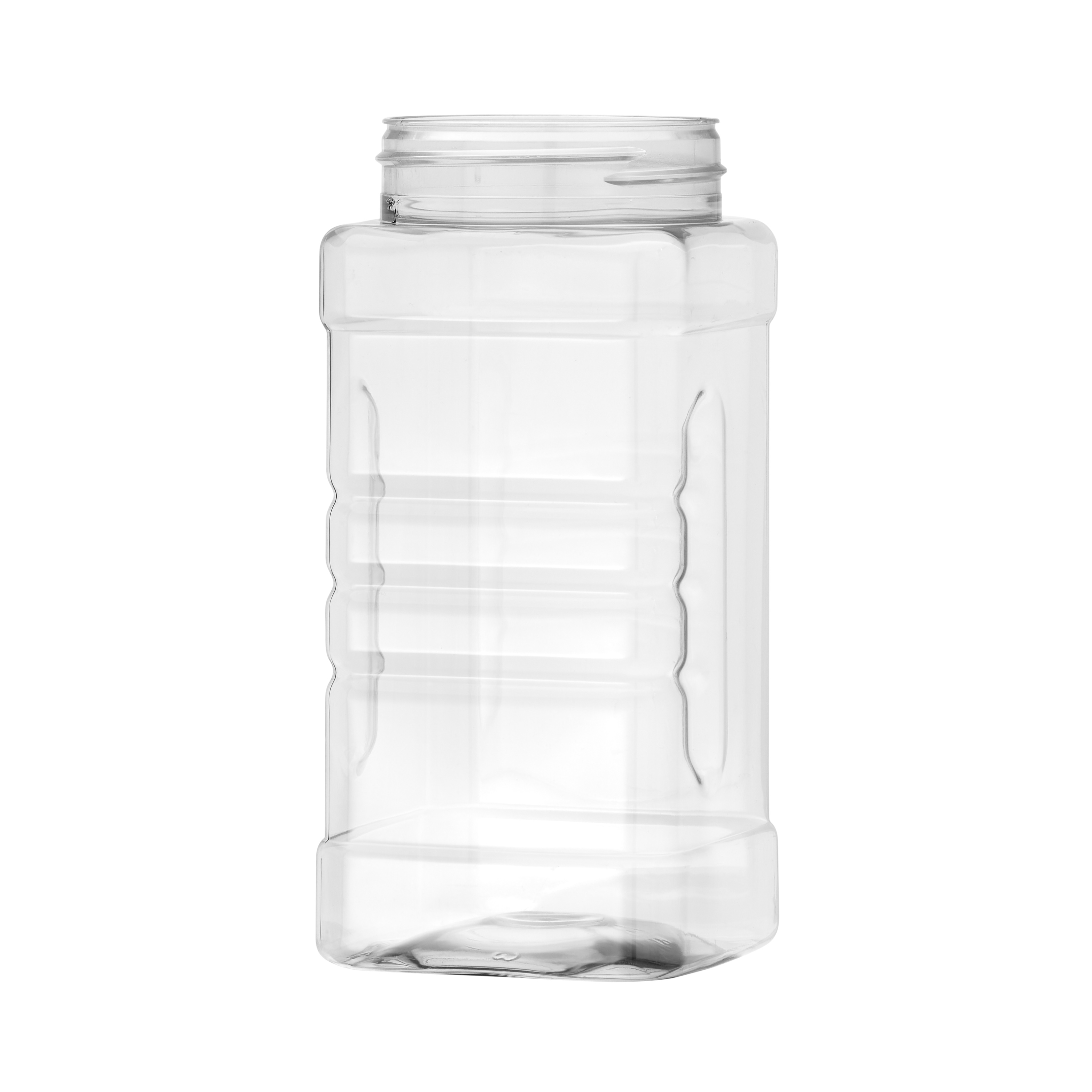 500ml PET Square Gripper Jar 63mm Screw Neck