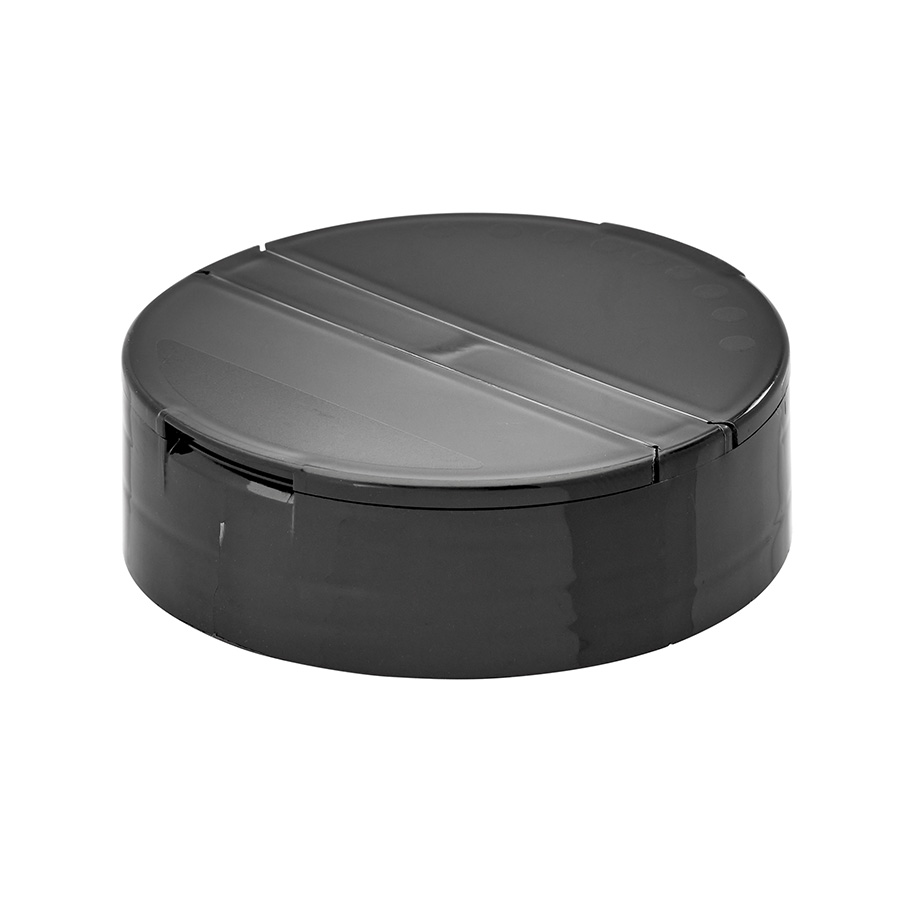 63mm Black Pourer Sprinkler Cap with Induction Heat Seal Liner