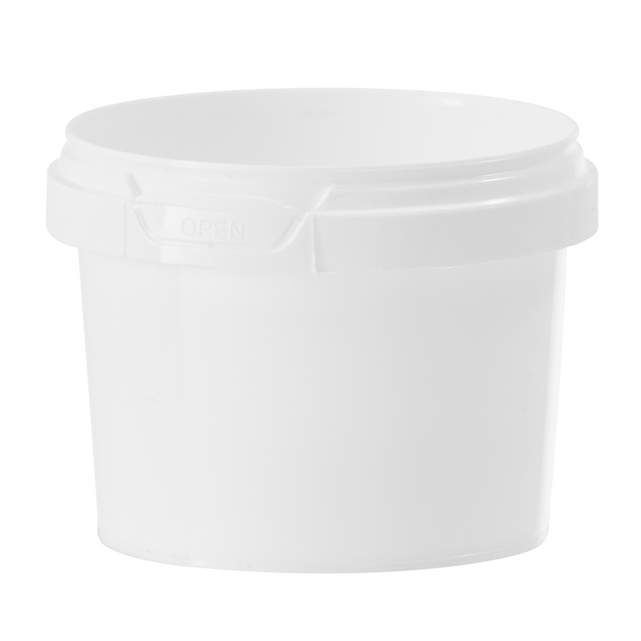 120ml White PP Tub Tapered with 69mm Neck