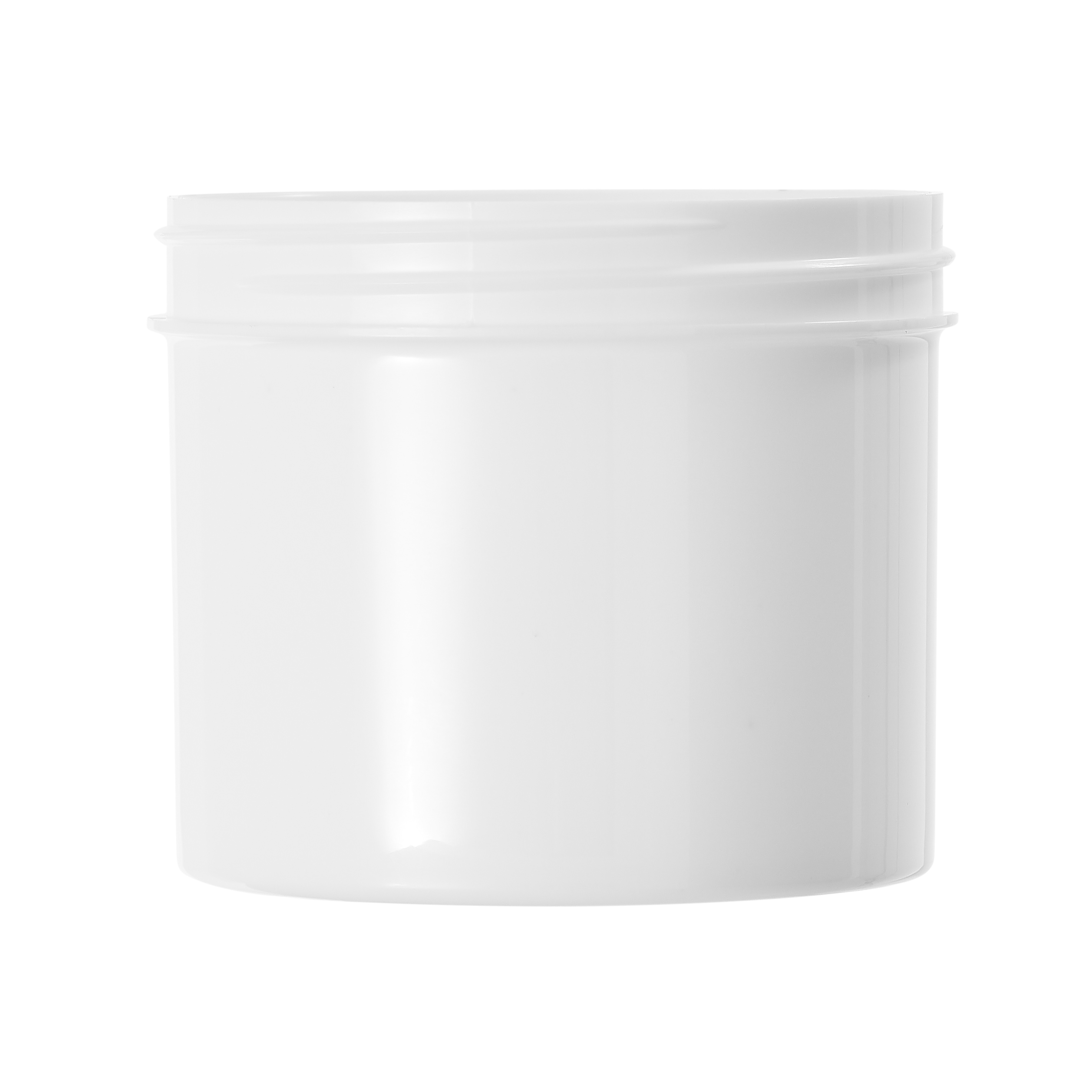 125ml White Polypropylene Regular Walled Simplicity Jar 70mm Screw Neck