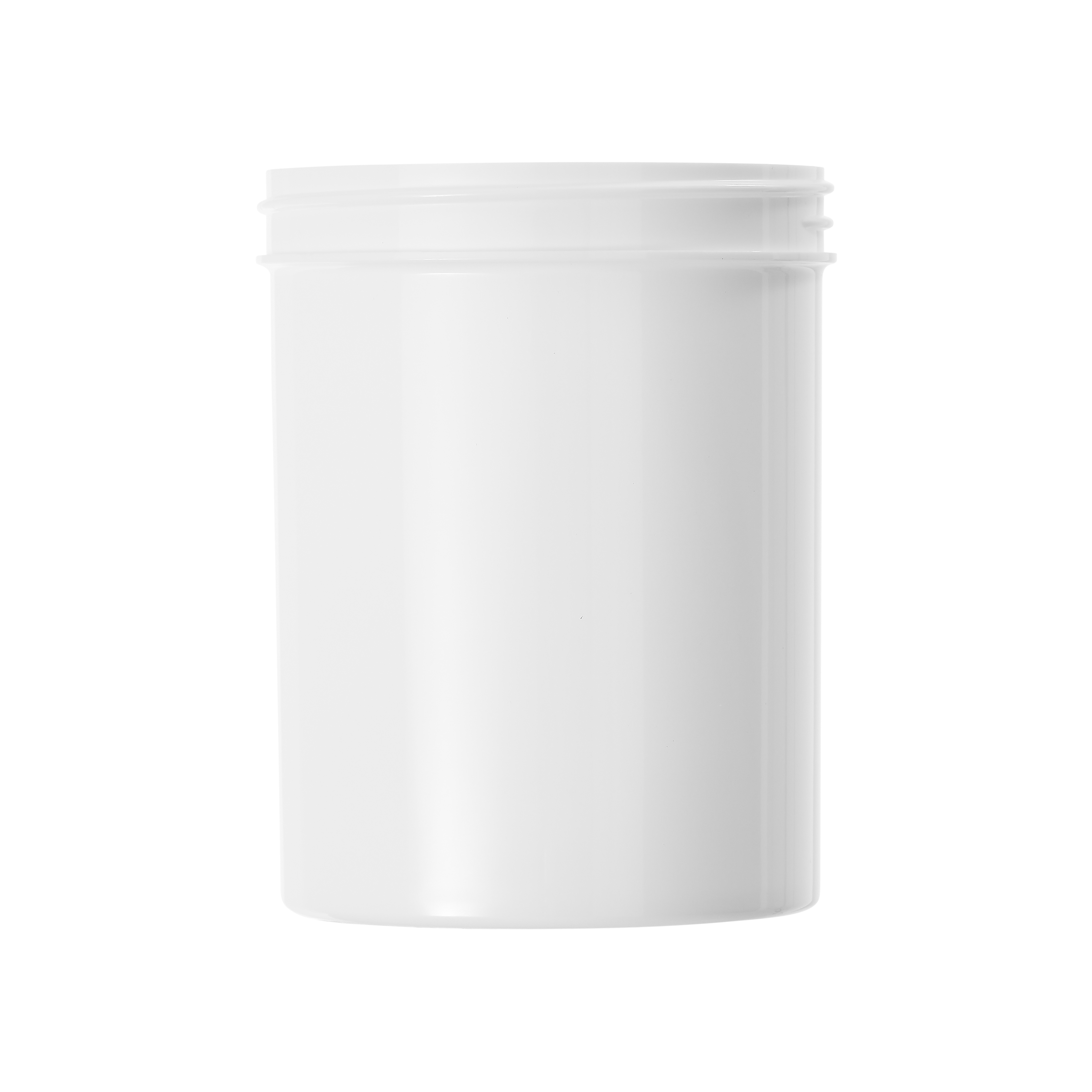 200ml White Polypropylene Regular Walled Simplicity Jar 70mm Screw Neck