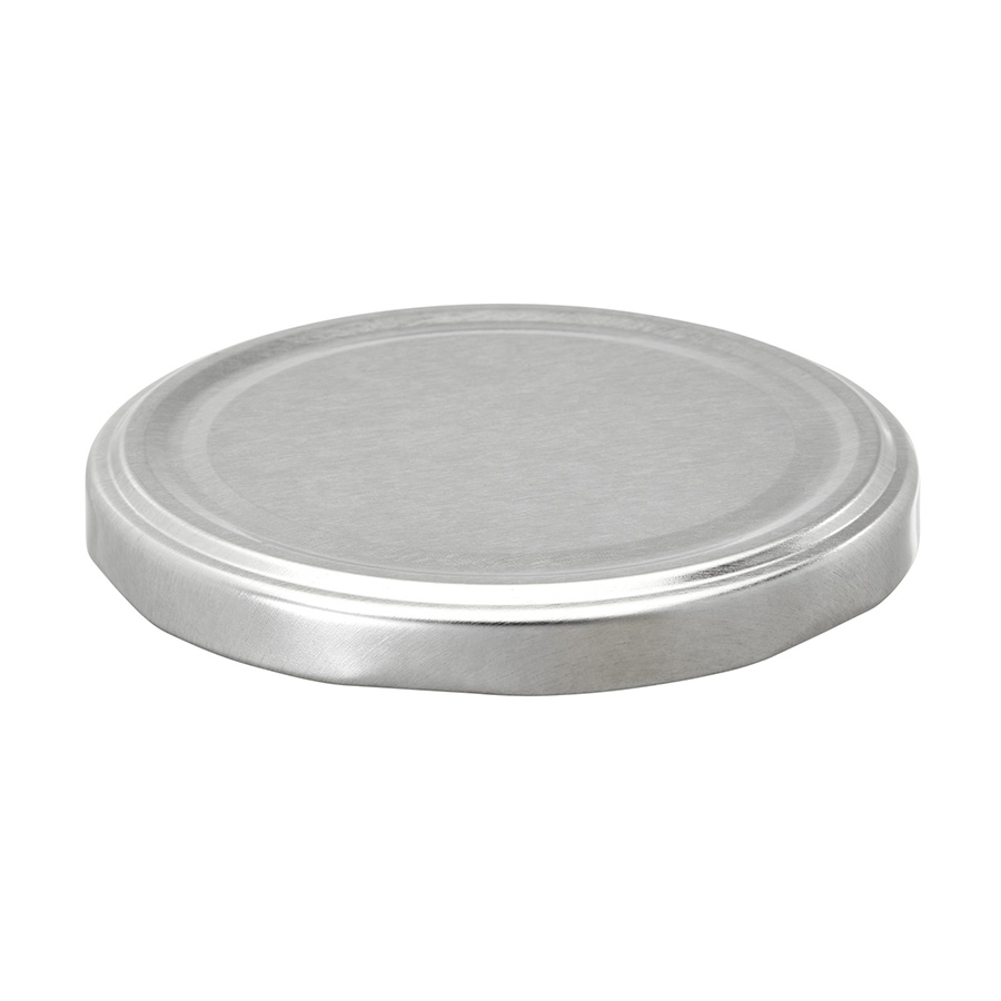 82mm Silver Tin Plate Twist Off Cap with Compound Liner