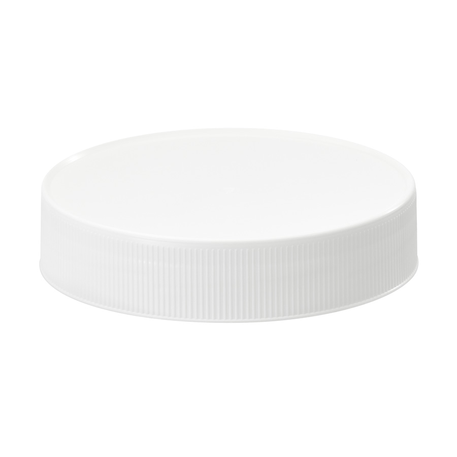 82mm White Ribbed RTS Twist Off Cap