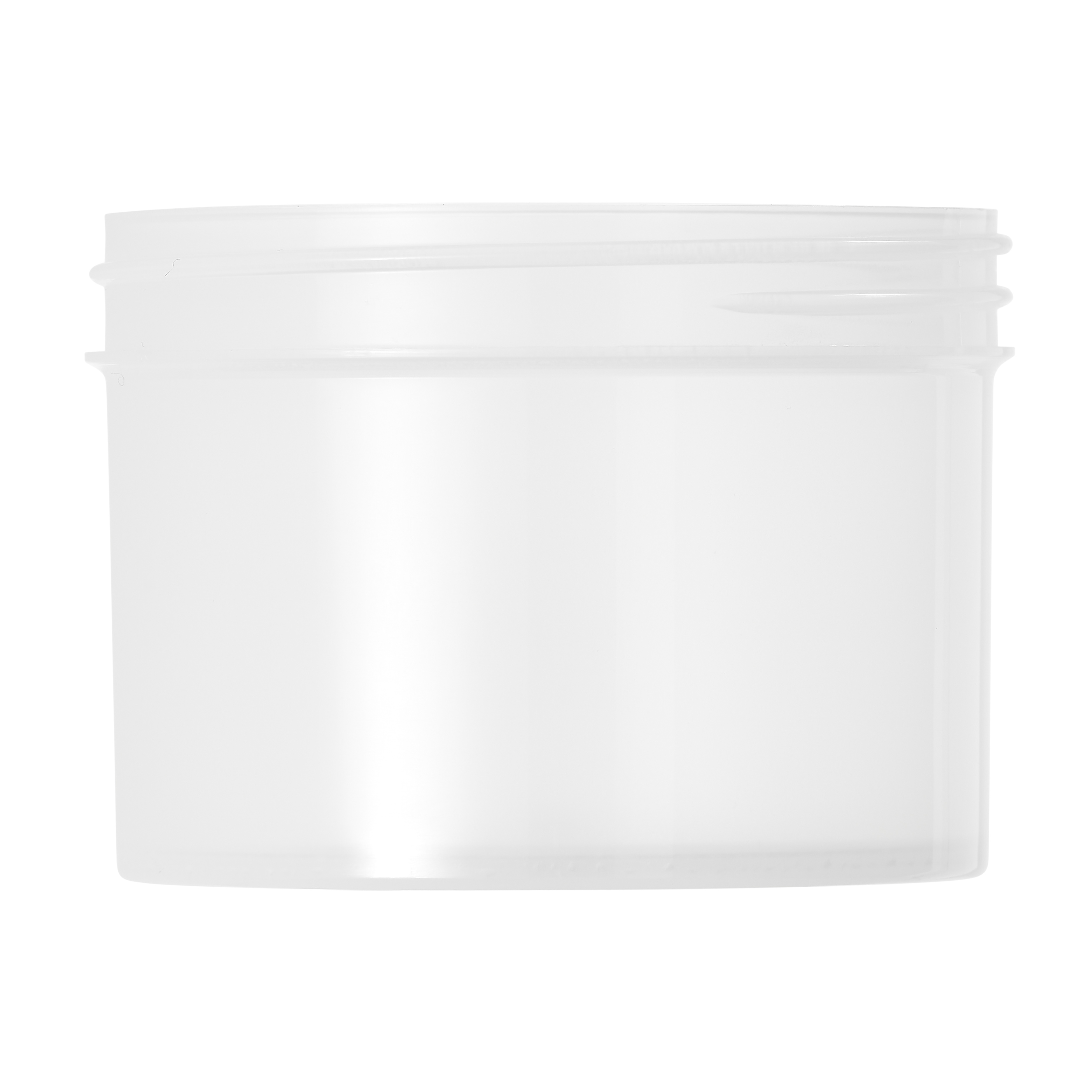 250ml Natural Polypropylene Regular Walled Simplicity Jar 89mm Screw Neck