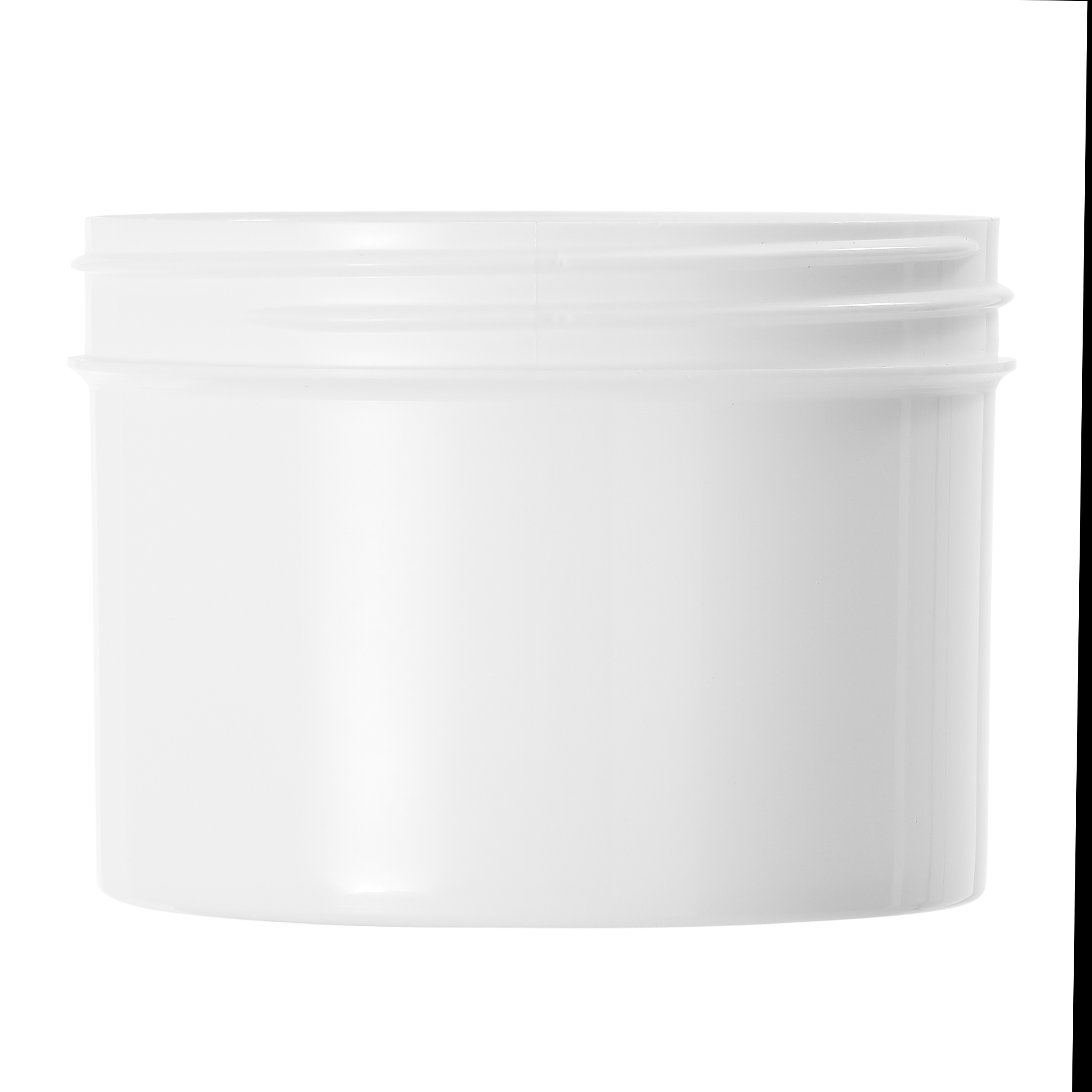 250ml White Polypropylene Regular Walled Simplicity Jar 89mm Screw Neck