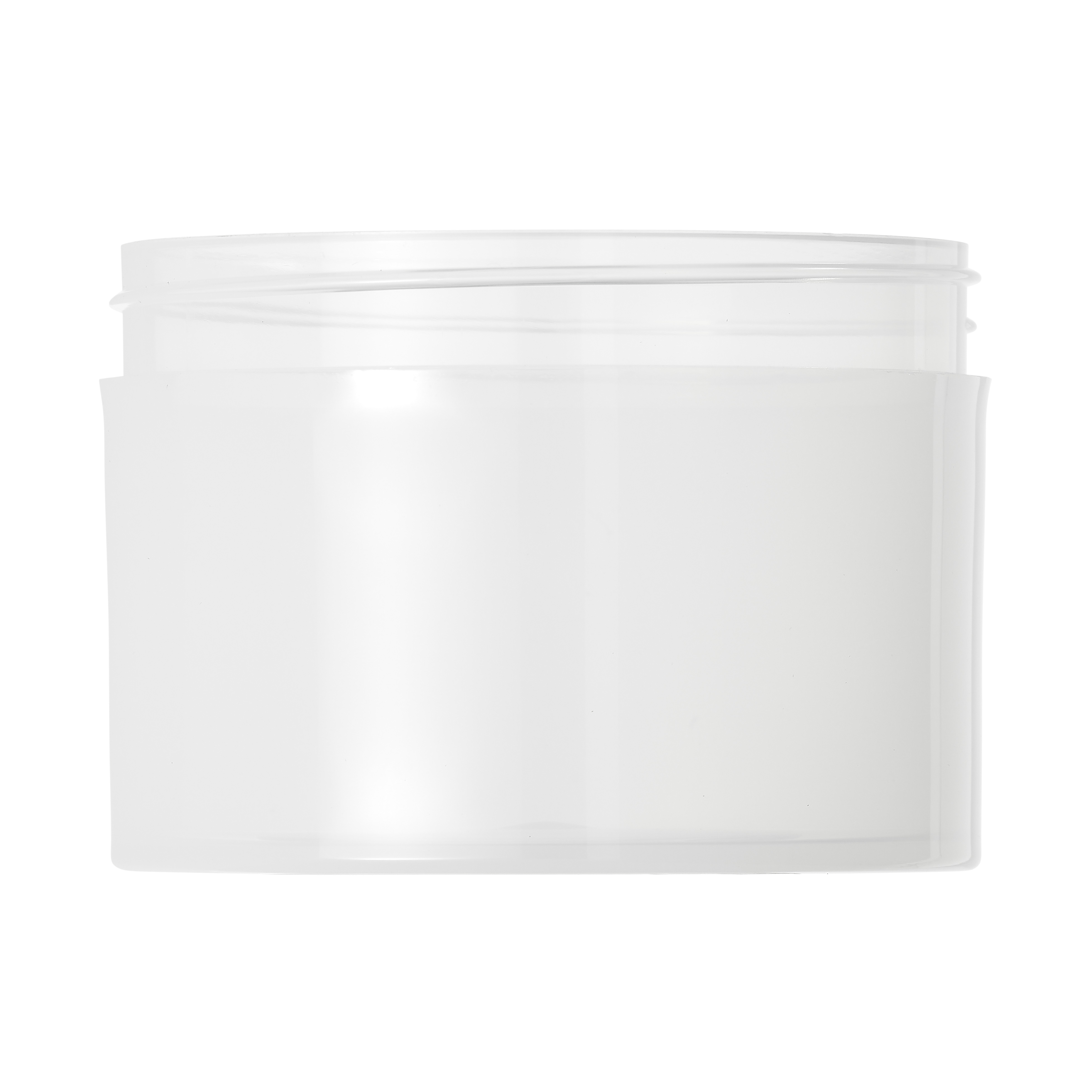 250ml Natural Polypropylene Thick Wall Simplicity Jar 89mm Screw Neck