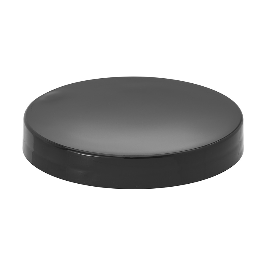 89mm/400 Black Smooth Polypropylene Cap with EPE Liner