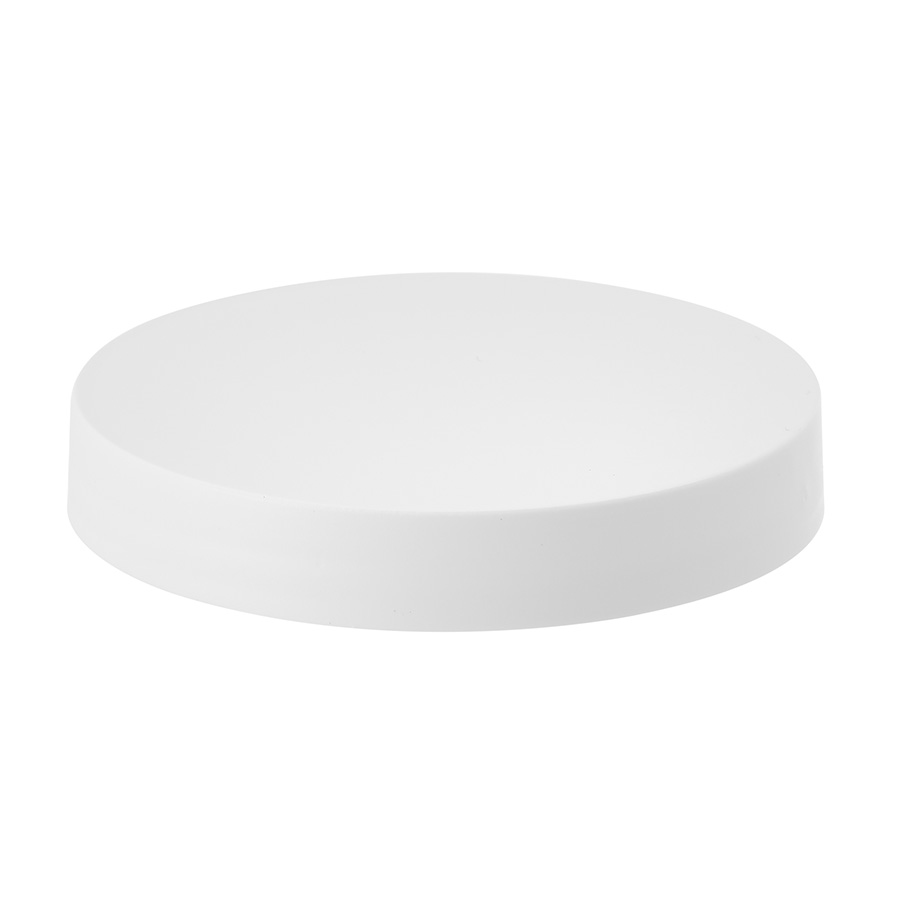 89mm/400 Matt White PP Straight Sided Lid with EPE Liner