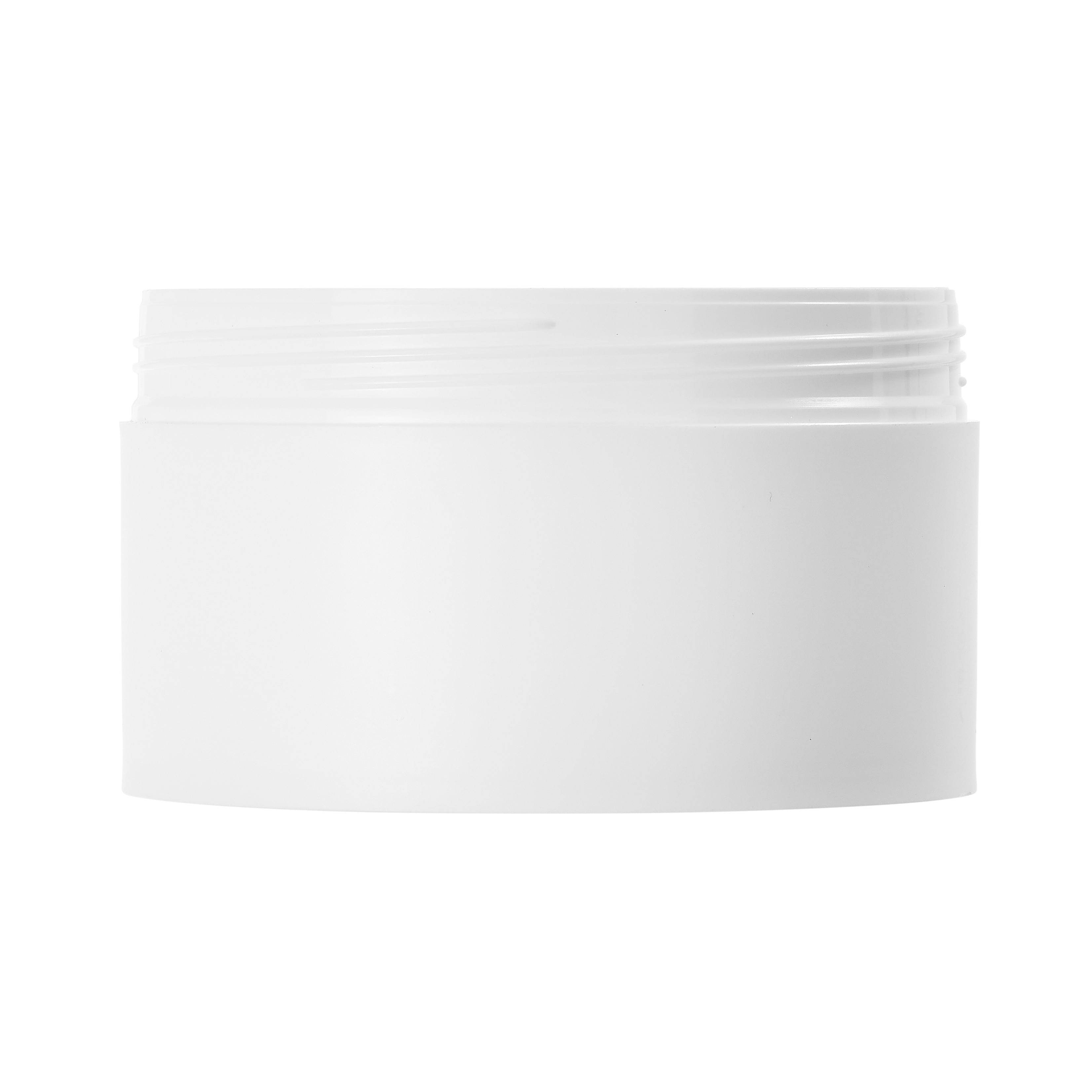 200ml Matt White PP Low Profile Jar with 90mm Twist Off Neck