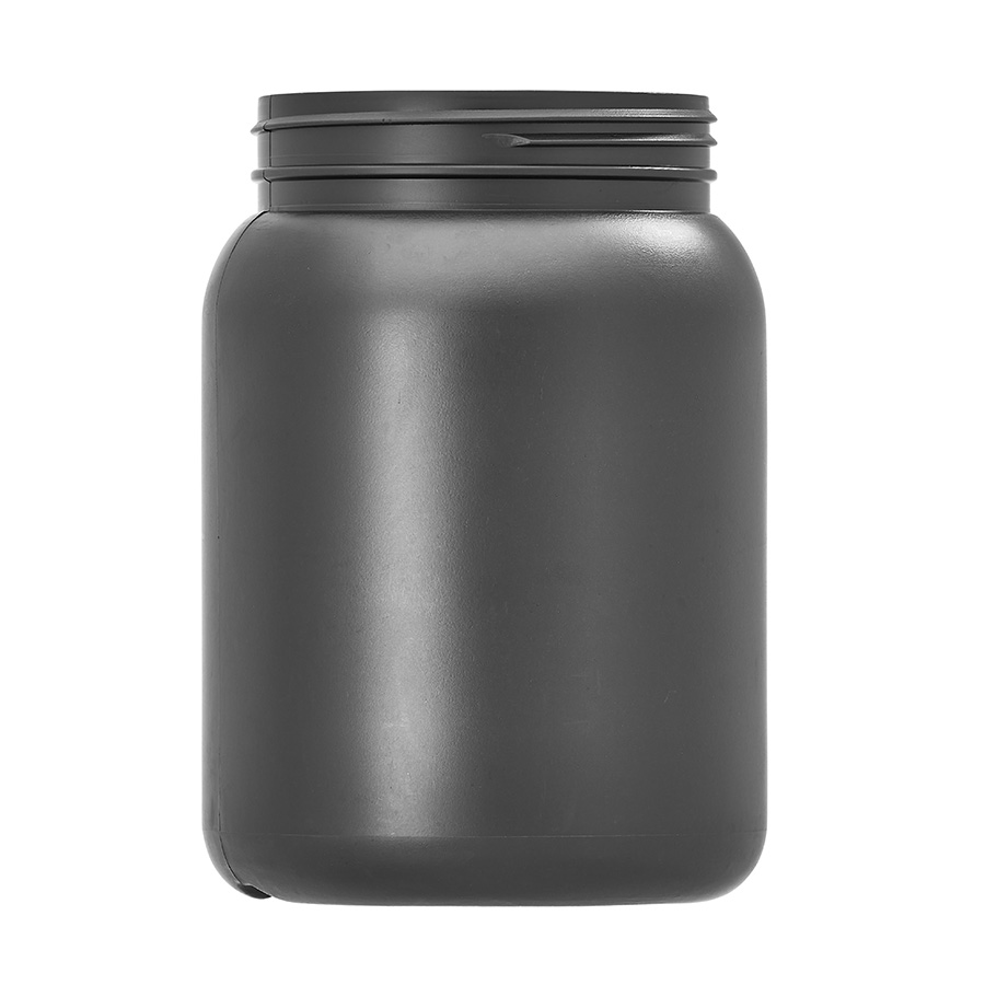 1500ml Black HDPE Packer 100mm Screw Neck
