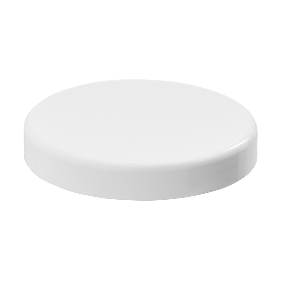 100mm/400 White Smooth Unlined Cap with Bore Seal