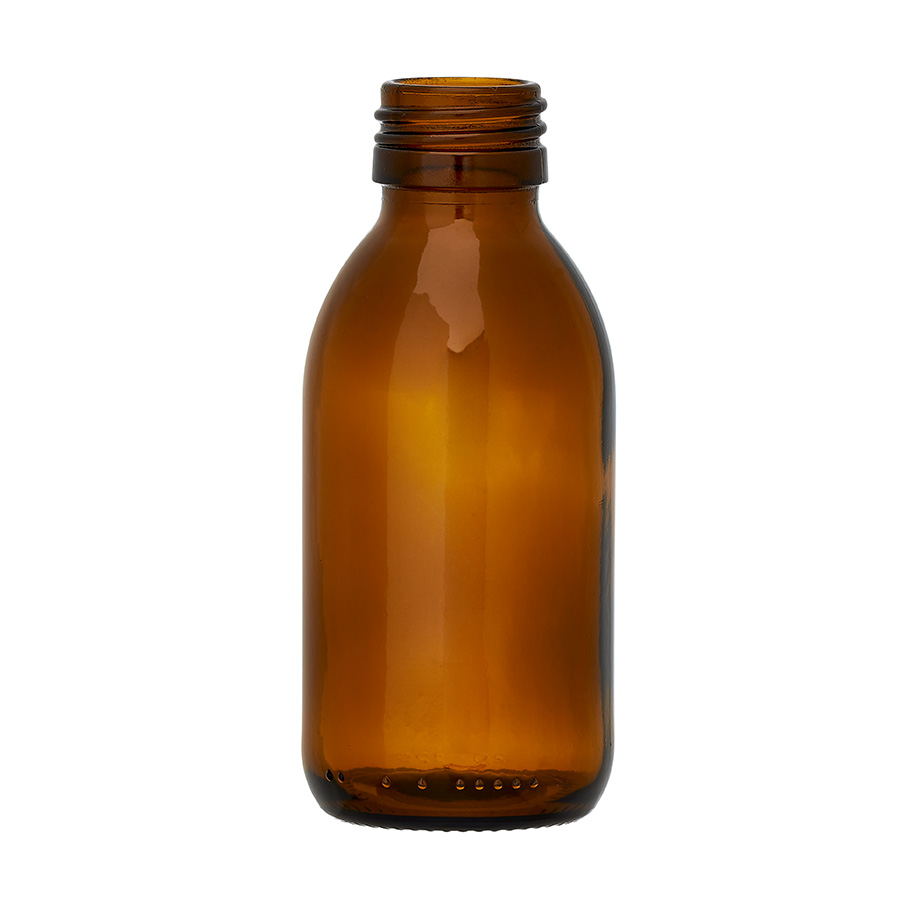 100ml Amber Glass Alpha Bottle 28mm Neck