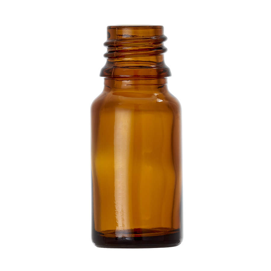 10ml Amber Glass Type 3 DIN Bottle with 18mm Neck