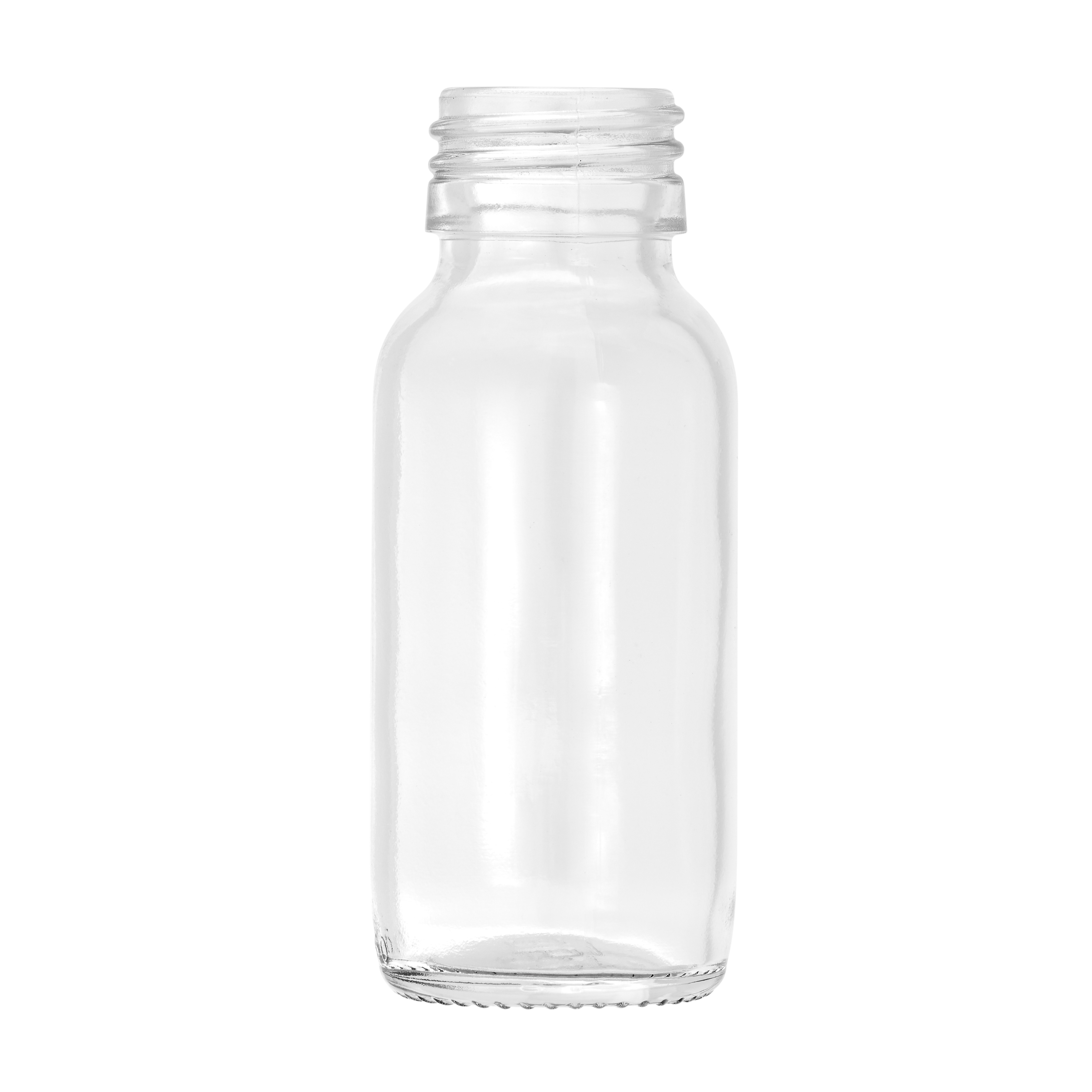 60ml Clear Glass Alpha Bottle 28mm Neck