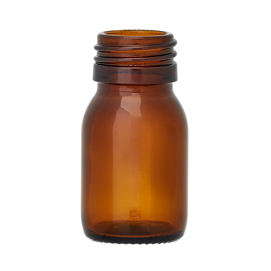30ml Amber Glass Alpha Bottle 28mm Neck