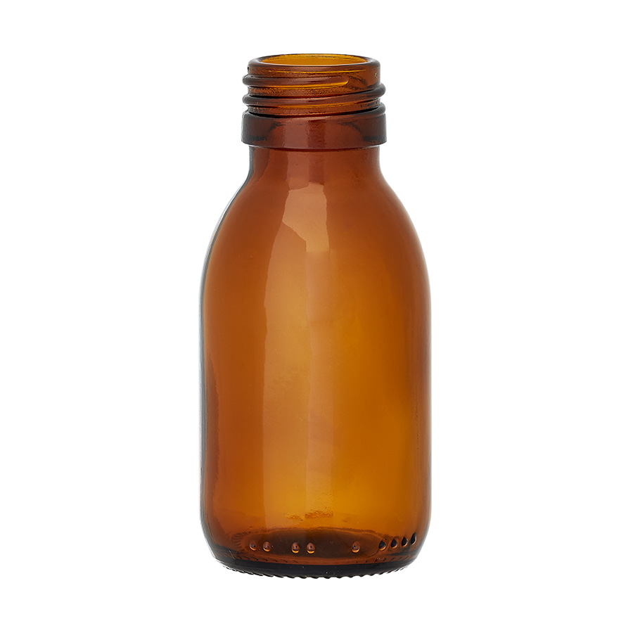 75ml Amber Glass Alpha Bottle 28mm Neck