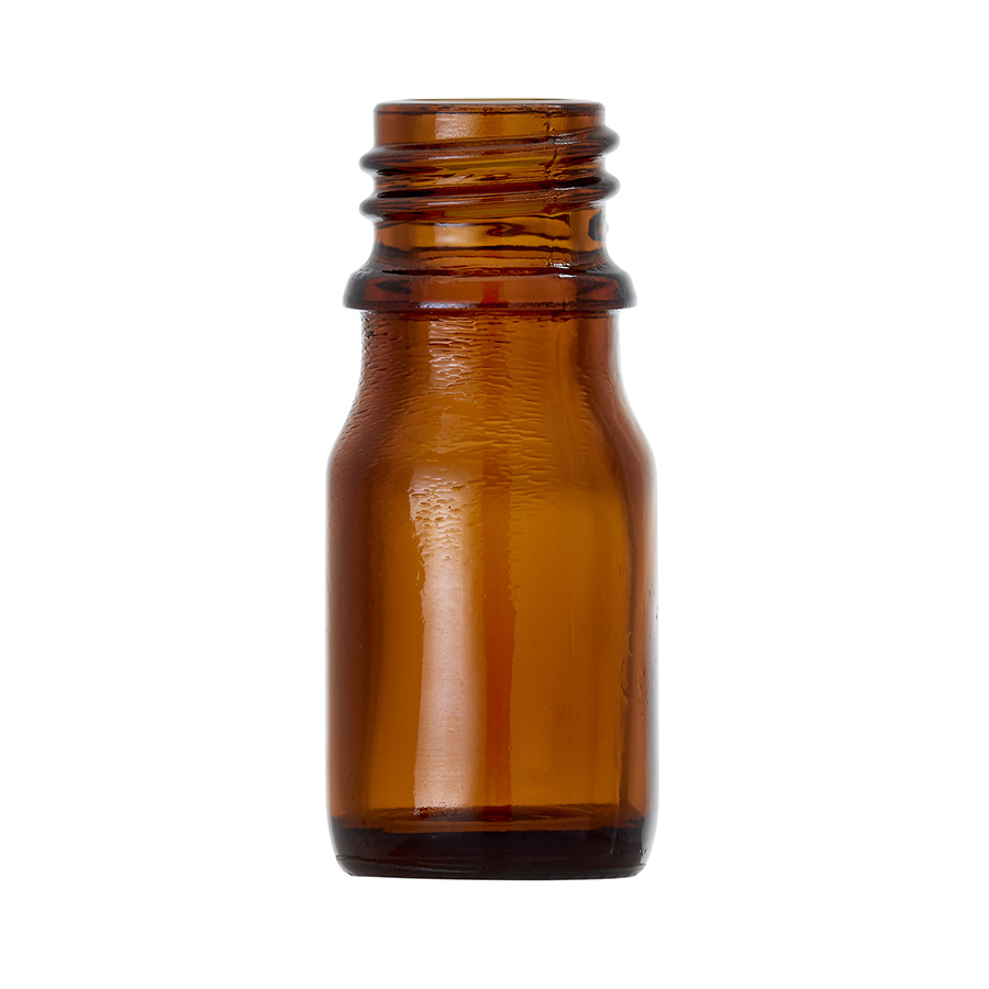 5ml Amber Glass Dropper Bottle with 18mm Neck