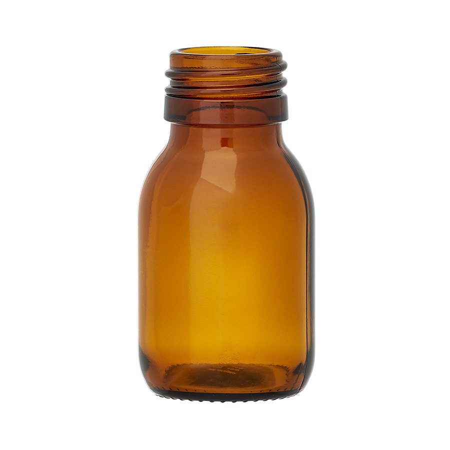 45ml Amber Glass Alpha Bottle 28mm Neck