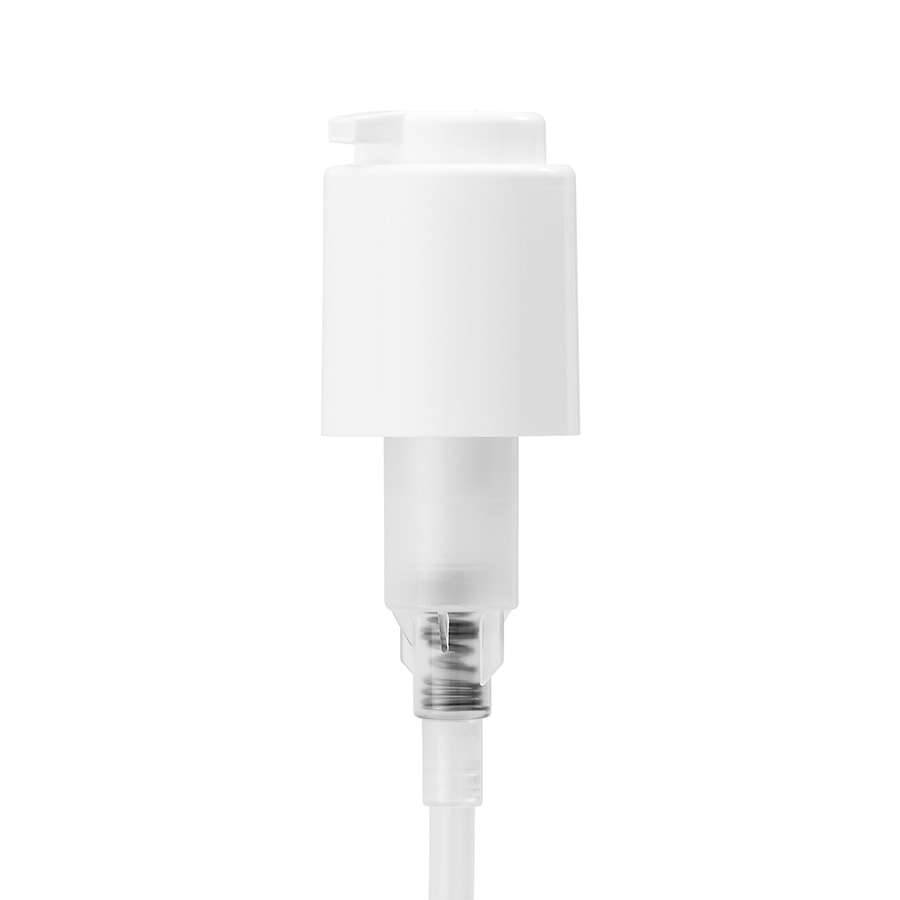 24mm/410 White Smooth Flat Head Lock Up/Down Lotion Pump, 1ml Output