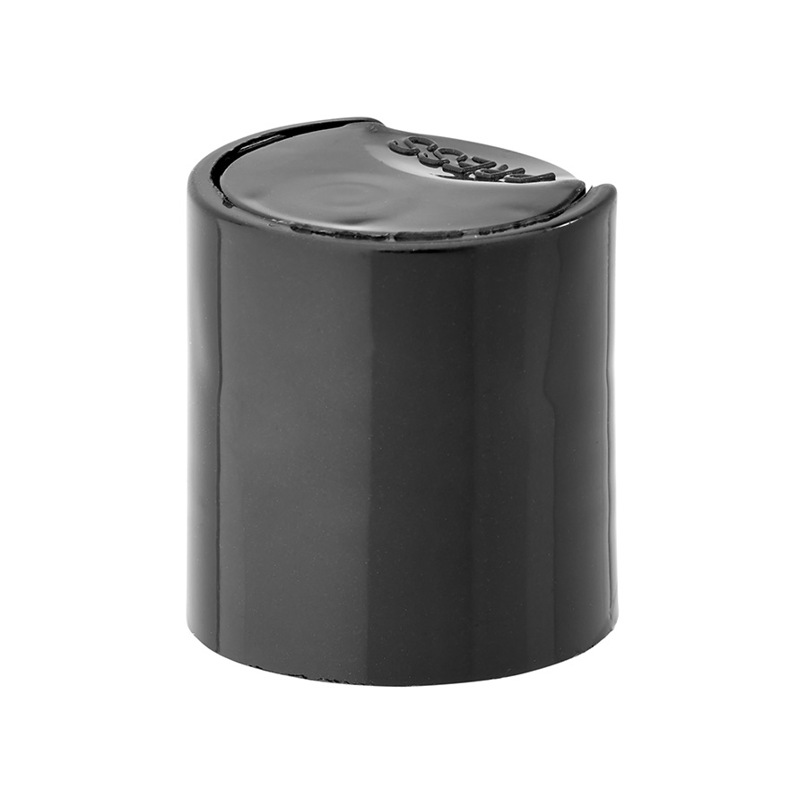 20mm/410 Black Smooth Disc Top Cap with Crab Claw Seal
