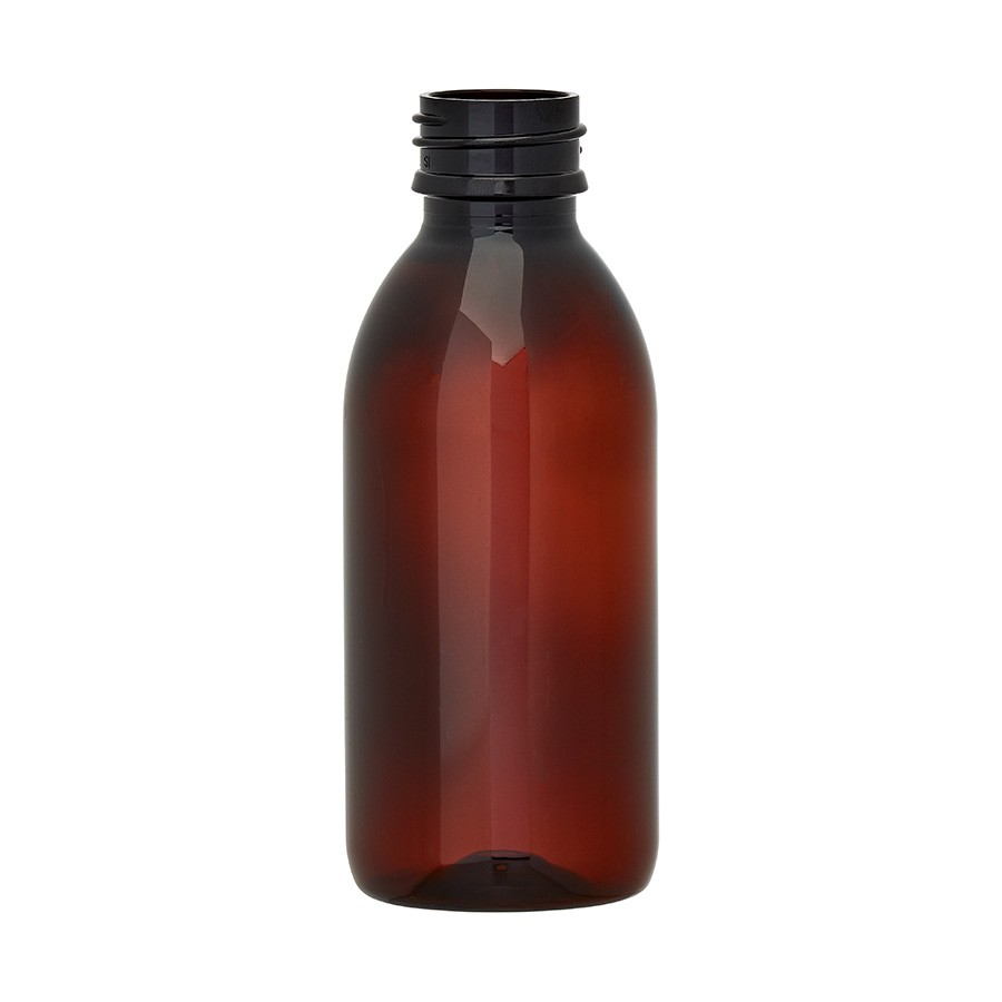 150ml Amber PET Alpha Bottle28mm Neck