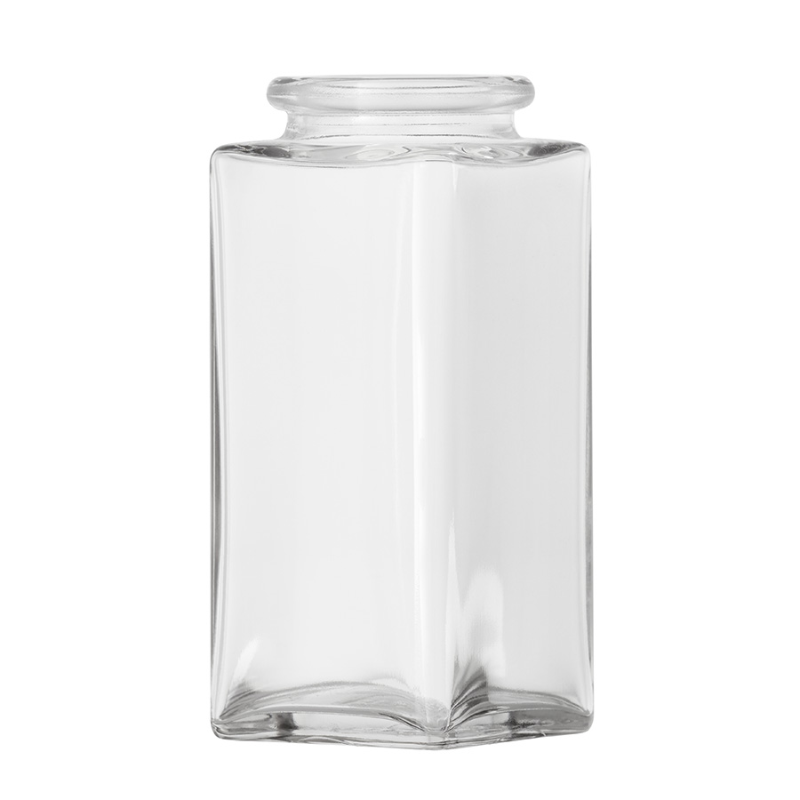 100ml Clear Glass Cubi Jar with cork mouth