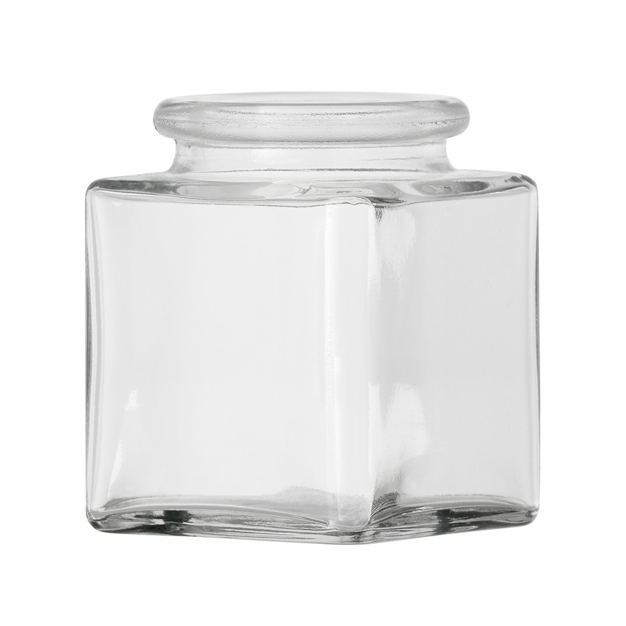 50ml Clear Glass Cubi Jar with cork mouth