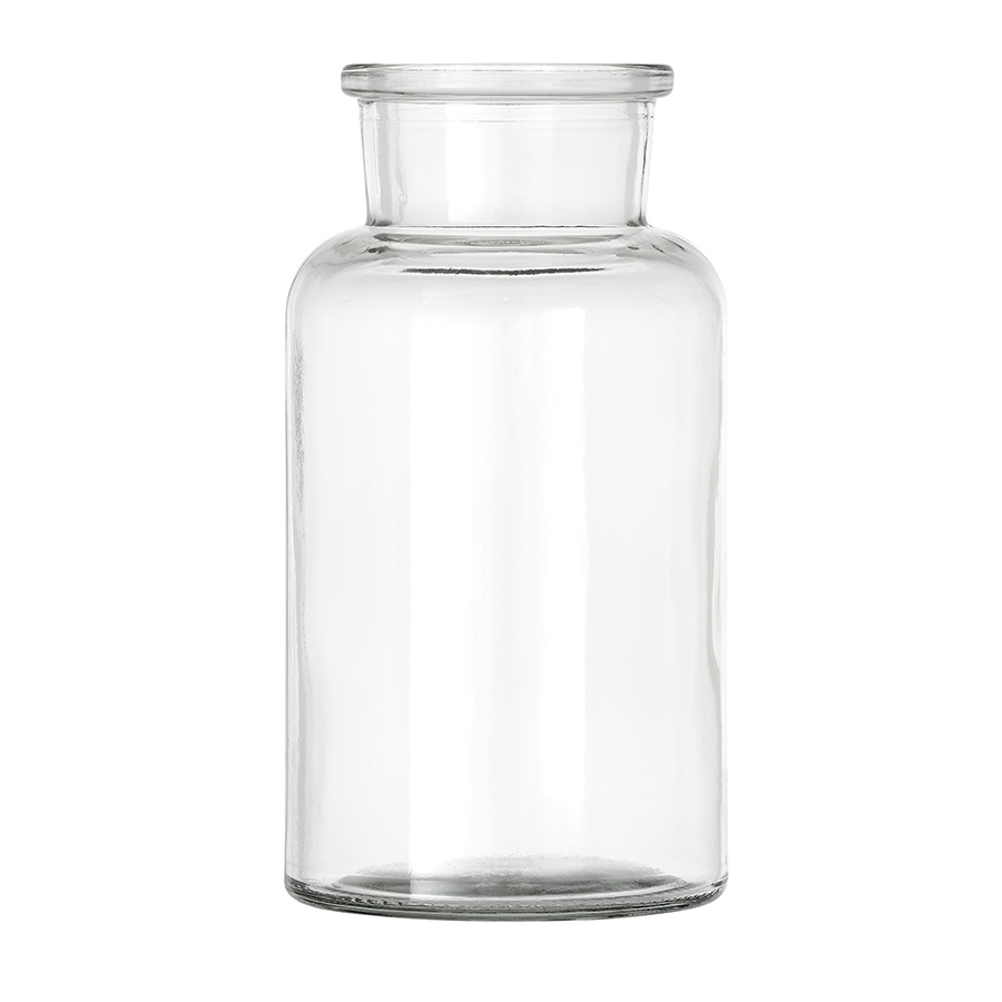 300ml Clear Glass Round Cork Jar