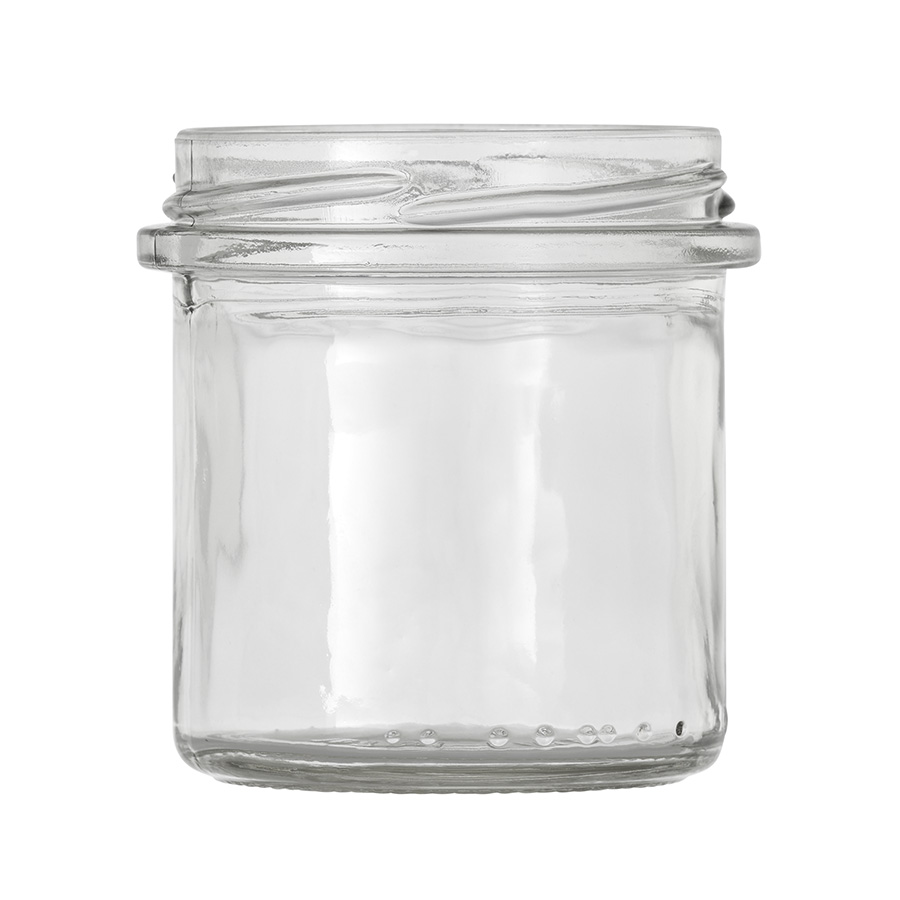 167ml Clear Glass Straight Jar with security