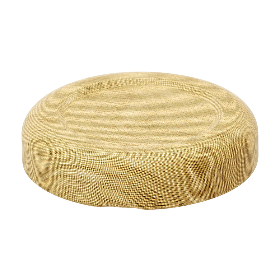 38mm Wood decor matt Tin plate Twist off  Cap with BLUESEAL