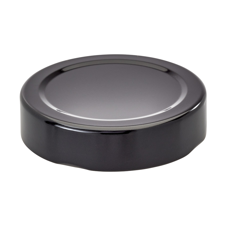 58mm Black  Deep Tin plate Twist off Cap