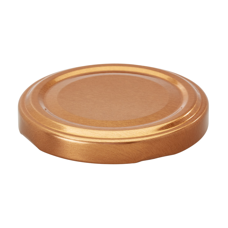 58mm Copper Tin plate Twist off Cap with BLUESEAL