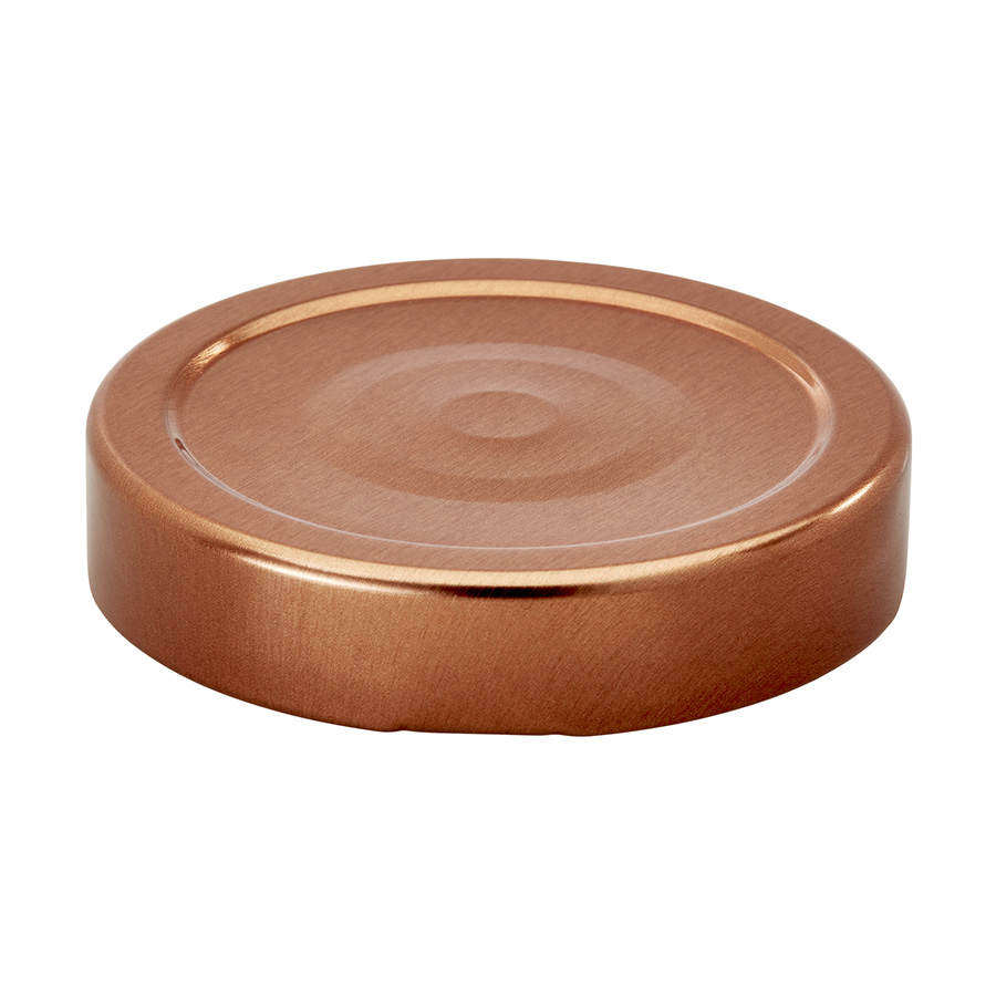 66mm Copper Deep Tin plate Twist off Cap with button and BLUESEA