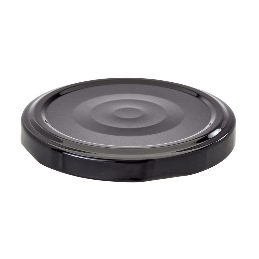 66mm Black Tin plate Twist off Cap with Button