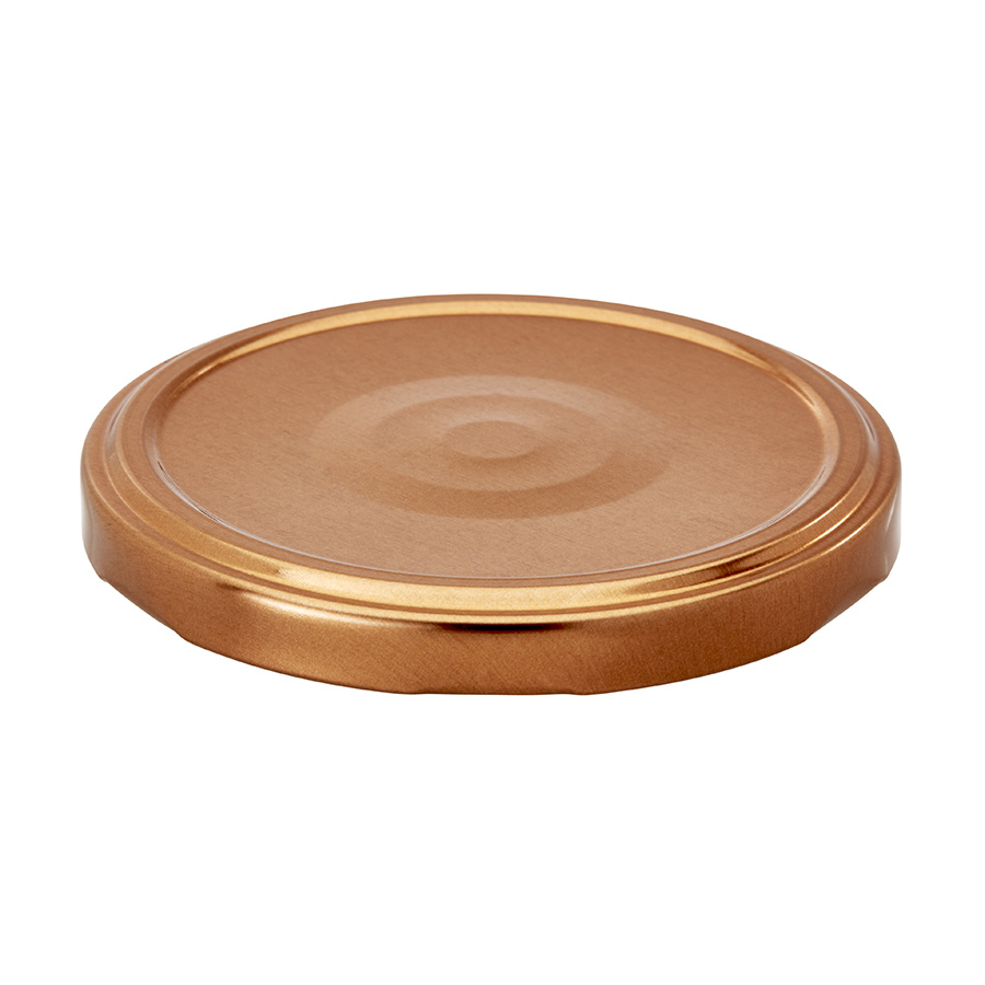 82mm Copper Tin plate Twist off Cap with button and BLUESEAL
