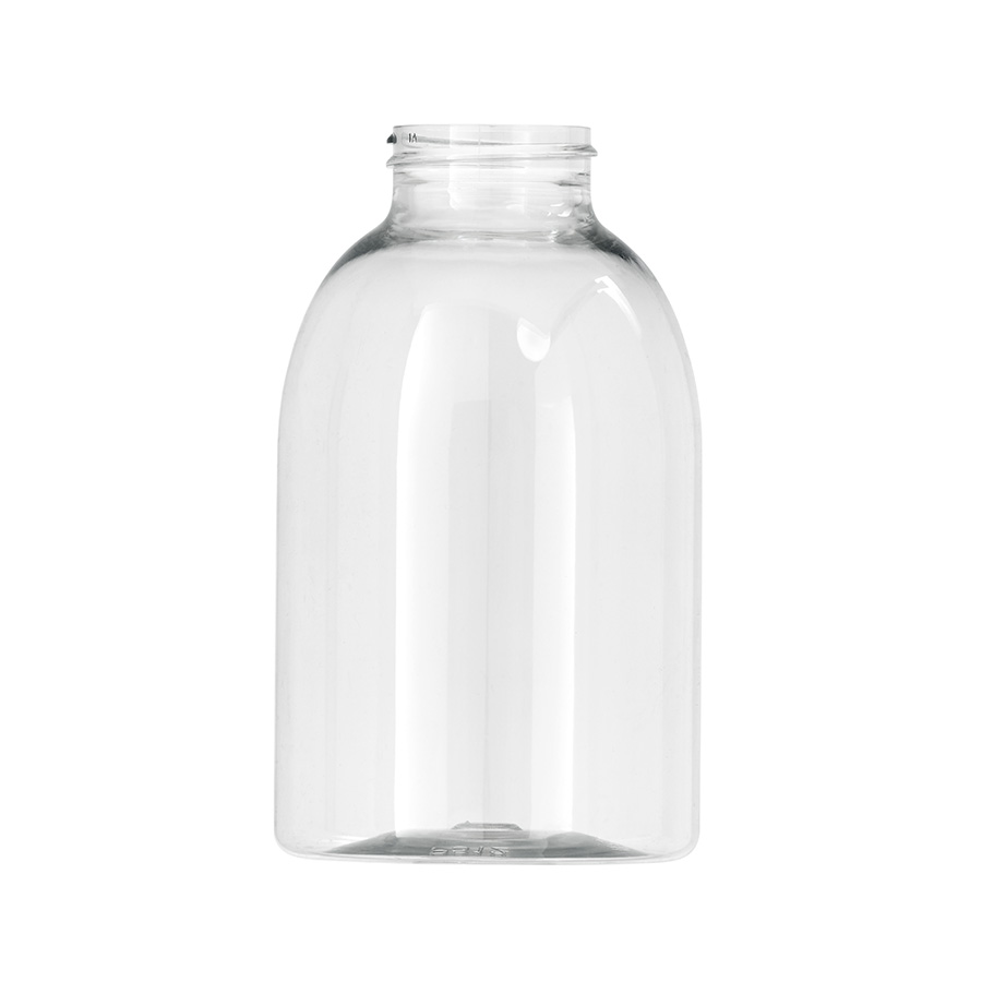 400ml Clear PET Wide Mouth Clarity Bottle with 38mm/400 Screw Neck