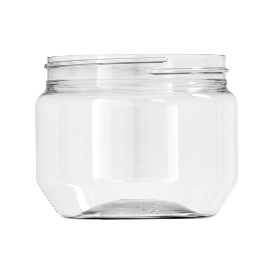 200ml Clear PET Round Base Simplicity Jar with 70mm Screw Neck