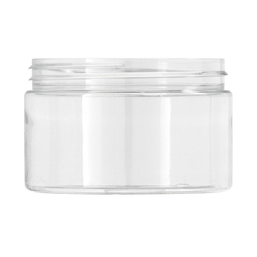 250ml Clear PET Straight Sided Simplicity Jar with 89mm/400 Screw Neck (25g)