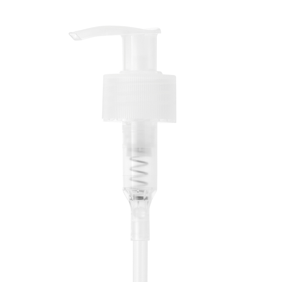 28mm/410 Natural Ribbed Lock Up Lotion Pump, 1.5ml Ouput