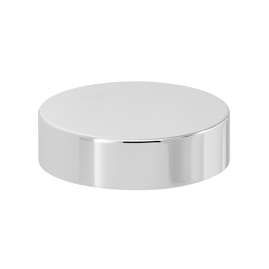 58mm/400 White PP Lid Shiny Silver (Alufin Satingloss) Alum Overshell, EPE Lined